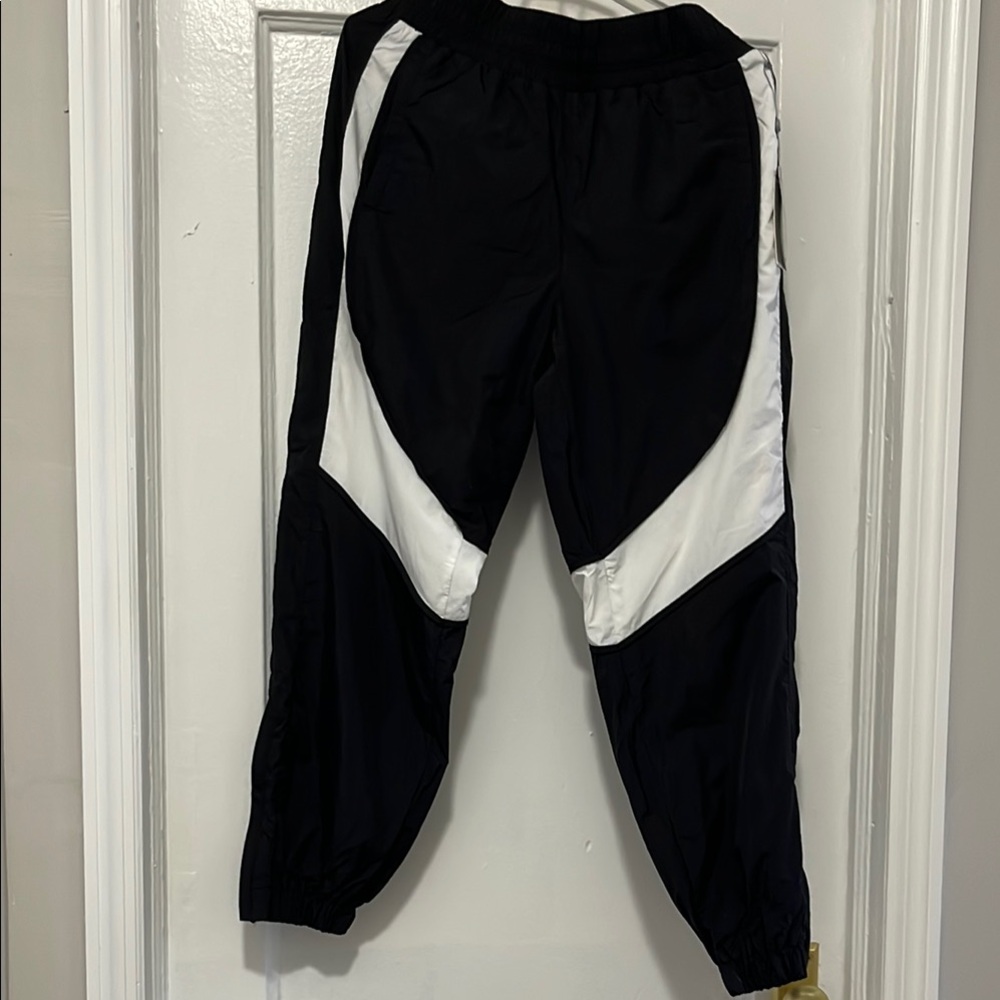 DKNY Black and White Track Pants